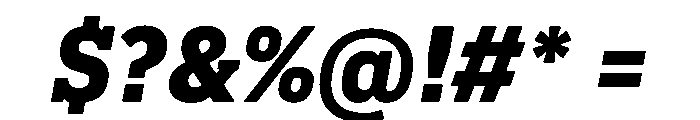 Pennsylvania Slab Black Italic Font OTHER CHARS