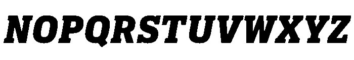 Pennsylvania Slab Black Italic Font UPPERCASE