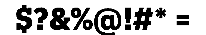 Pennsylvania Slab Black Font OTHER CHARS