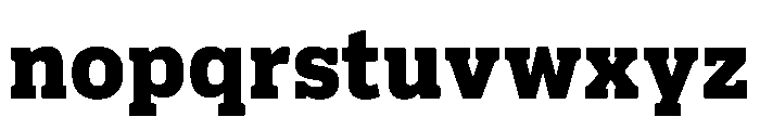Pennsylvania Slab Black Font LOWERCASE