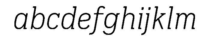 Pennsylvania Slab Light Italic FONT