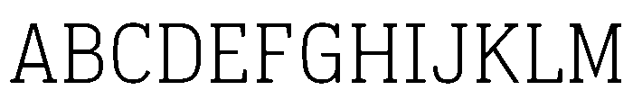 Pennsylvania Slab Light Font UPPERCASE