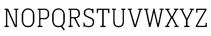 Pennsylvania Slab Light Font UPPERCASE