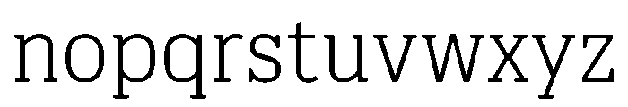 Pennsylvania Slab Light Font LOWERCASE