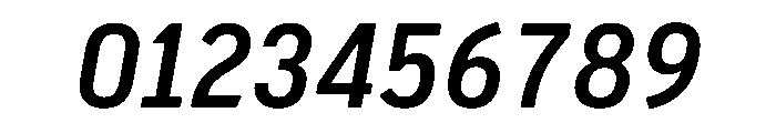 Pennsylvania Slab Medium Italic Font OTHER CHARS