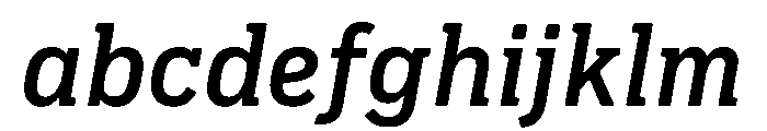 Pennsylvania Slab Medium Italic FONT