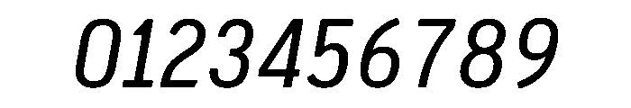 Pennsylvania Slab Regular Italic Font OTHER CHARS