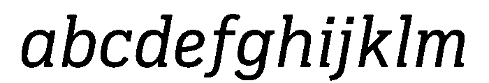 Pennsylvania Slab Regular Italic FONT
