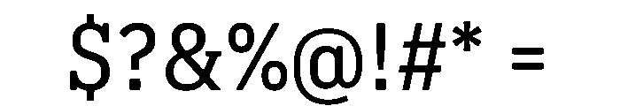 Pennsylvania Slab Regular Font OTHER CHARS