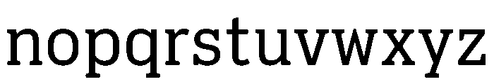 Pennsylvania Slab Regular Font LOWERCASE