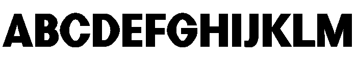 Perfektta TRIAL Black Instance Font UPPERCASE