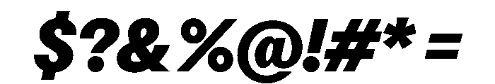Perfektta TRIAL BlackItalic Instance Font OTHER CHARS