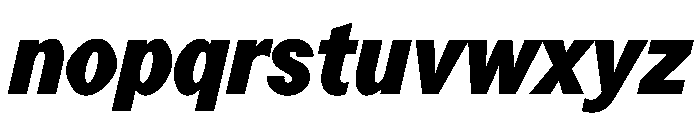 Perfektta TRIAL BlackItalic Instance Font LOWERCASE