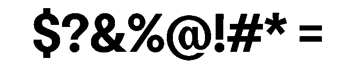 Perfektta TRIAL Bold Instance Font OTHER CHARS