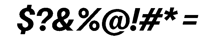 Perfektta TRIAL BoldItalic Instance Font OTHER CHARS