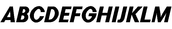 Perfektta TRIAL ExtraBoldItalic Instance Font UPPERCASE
