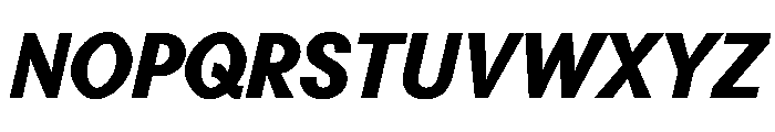 Perfektta TRIAL ExtraBoldItalic Instance Font UPPERCASE