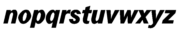Perfektta TRIAL ExtraBoldItalic Instance Font LOWERCASE