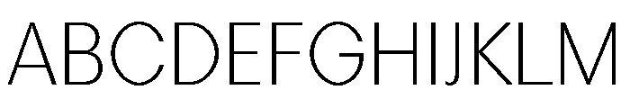 Perfektta TRIAL Light Instance Font UPPERCASE