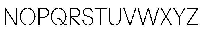 Perfektta TRIAL Light Instance Font UPPERCASE