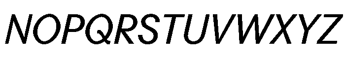 Perfektta TRIAL MediumItalic Instance Font UPPERCASE