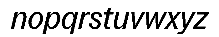 Perfektta TRIAL MediumItalic Instance Font LOWERCASE