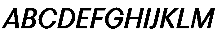 Perfektta TRIAL SemiBoldItalic Instance Font UPPERCASE