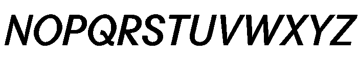 Perfektta TRIAL SemiBoldItalic Instance Font UPPERCASE