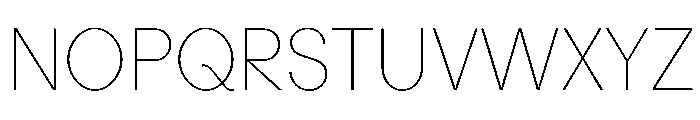 Perfektta TRIAL Thin Instance Font UPPERCASE