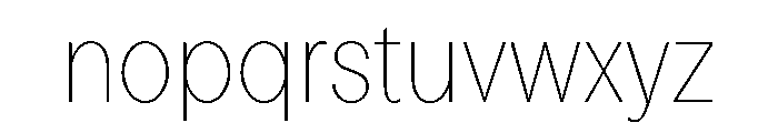 Perfektta TRIAL Thin Instance Font LOWERCASE