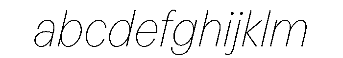 Perfektta TRIAL ThinItalic Instance FONT