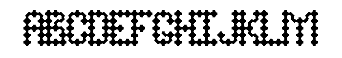 Perforatetc Regular Font UPPERCASE