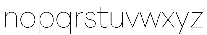 PeridotLatin Thin Font LOWERCASE