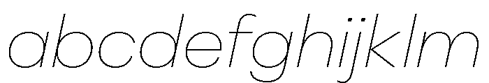 PeridotLatinWide ThinItalic FONT