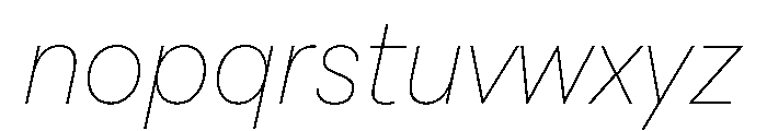 PeridotTamil ThinItalic Font LOWERCASE