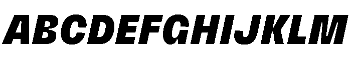PetitFrèreNarrow BlackItalic Font UPPERCASE