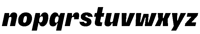 PetitFrèreNarrow BlackItalic Font LOWERCASE