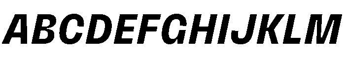 PetitFrèreNarrow BoldItalic Font UPPERCASE