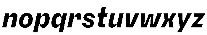 PetitFrèreNarrow BoldItalic Font LOWERCASE