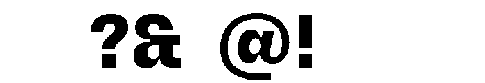 PetitFrèreNarrow Extrabold Font OTHER CHARS