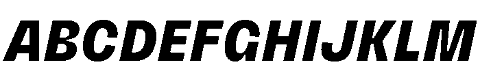 PetitFrèreNarrow ExtraboldItalic Font UPPERCASE
