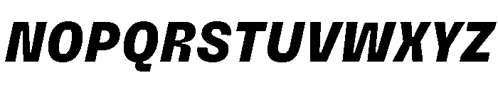 PetitFrèreNarrow ExtraboldItalic Font UPPERCASE