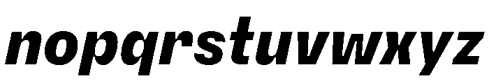 PetitFrèreNarrow ExtraboldItalic Font LOWERCASE