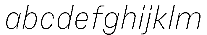 PetitFrèreNarrow ExtralightItalic FONT
