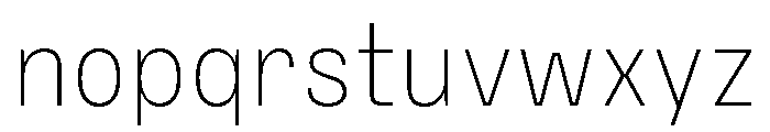 PetitFrèreNarrow Extralight Font LOWERCASE