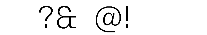 PetitFrèreNarrow Light Font OTHER CHARS