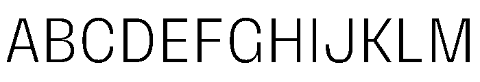 PetitFrèreNarrow Light Font UPPERCASE