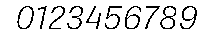 PetitFrèreNarrow LightItalic Font OTHER CHARS
