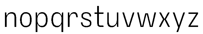 PetitFrèreNarrow Light Font LOWERCASE