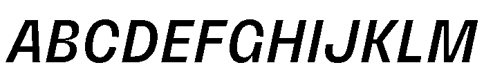 PetitFrèreNarrow MediumItalic Font UPPERCASE
